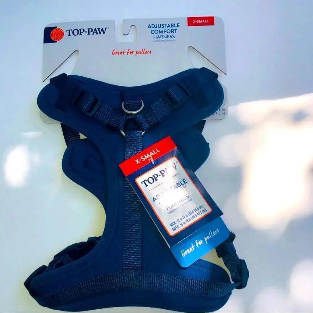 Top Paw Harness  Adjustable Comfort Blue NWT Dog X-Small
